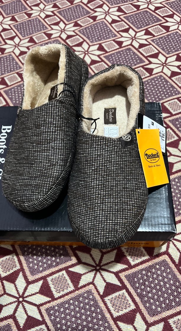 Docker's Erkek Örgü Ev Terliği Kahverengi40-41süper model - Görsel 4