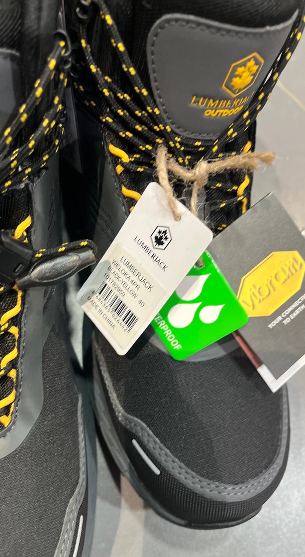 Sarı Siyah Lumberjack waterproof Outdoor Erkek Ayakkabı40-45 - Görsel 4