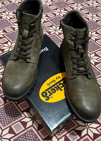 DOCKERS45Kaymaz tErkek Kahverengi Kamuflaj Bot100/100 Deri - Görsel 2