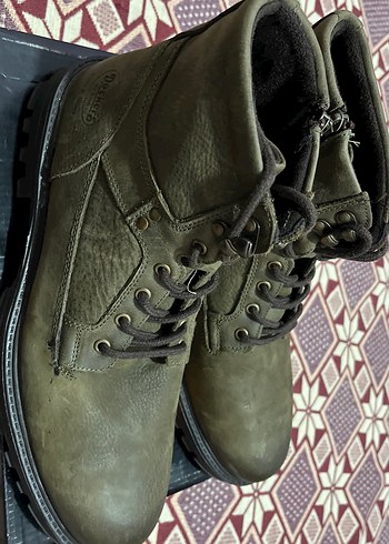 DOCKERS45Kaymaz tErkek Kahverengi Kamuflaj Bot100/100 Deri - Görsel 6