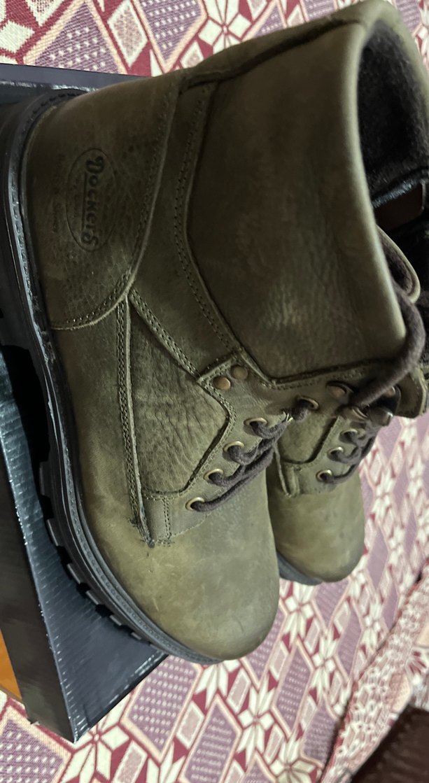 DOCKERS45Kaymaz tErkek Kahverengi Kamuflaj Bot100/100 Deri - Görsel 4