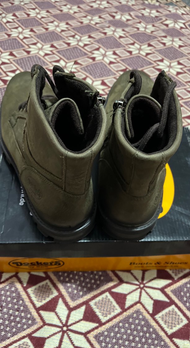 DOCKERS45Kaymaz tErkek Kahverengi Kamuflaj Bot100/100 Deri - Görsel 5