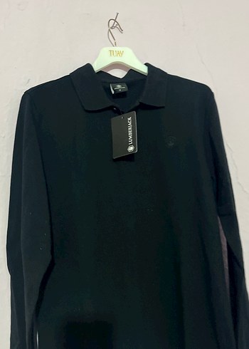 LUMBERJACK Siyah Uzun Kollu Polo Yaka Tişört-S-M mevcut - Görsel 5