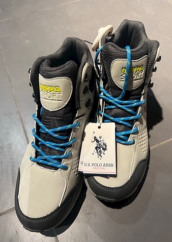 Gri U.S. Polo Assn. Erkek Bağcıkwaterproof 40-41 mevcut süper - Görsel 3