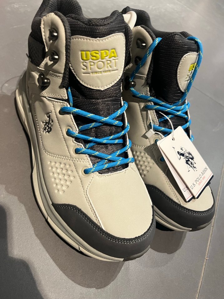 Gri U.S. Polo Assn. Erkek Bağcıkwaterproof 40-41 mevcut süper - Görsel 2