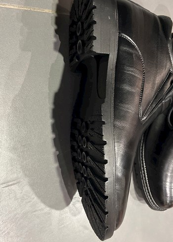 Fermuarlı Siyah Erkek içi yünlü DERİ BOT40-45 arası mevcut  - Görsel 5