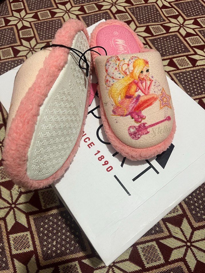 Kızlar için renkli baskılı sıcak terlik34-35 süper model yumuş - Görsel 3