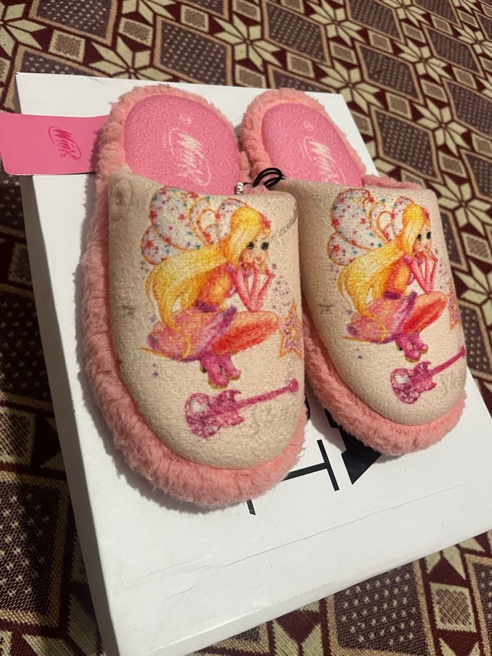 Kızlar için renkli baskılı sıcak terlik34-35 süper model yumuş - Görsel 2