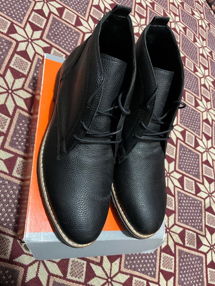 Siyah Bağcıklı Erkek Bot - Sokak Stili 43 - Görsel 5