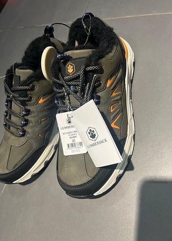 LUMBERJACK Kahverengi Gri Erkek kışlık  Spor Ayakkabı yünl - Görsel 2