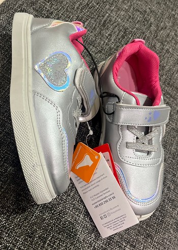 POLARİS Kız Çocuk Gri Velcro Spor Ayakkabı26-30 arası mevcut - Görsel 3