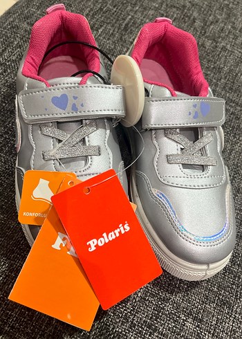 POLARİS Kız Çocuk Gri Velcro Spor Ayakkabı26-30 arası mevcut - Görsel 2