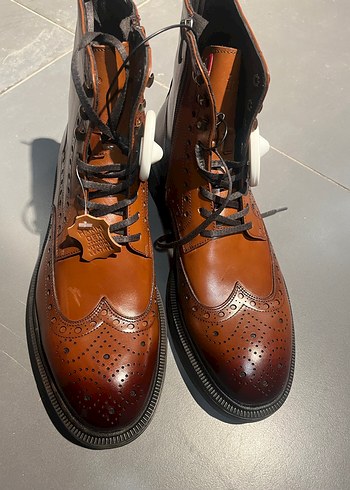 İNCİ43-45 mevcut Klasik 100/100 Deri Erkek Kahverengi Botsüper - Görsel 4