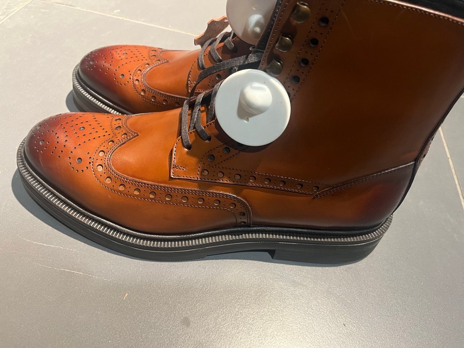 İNCİ43-45 mevcut Klasik 100/100 Deri Erkek Kahverengi Botsüper - Görsel 3