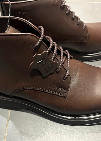 İNCİ MARKA 100/100 Deri Kahverengi Deri Erkek Botları 44 numara - Görsel 4