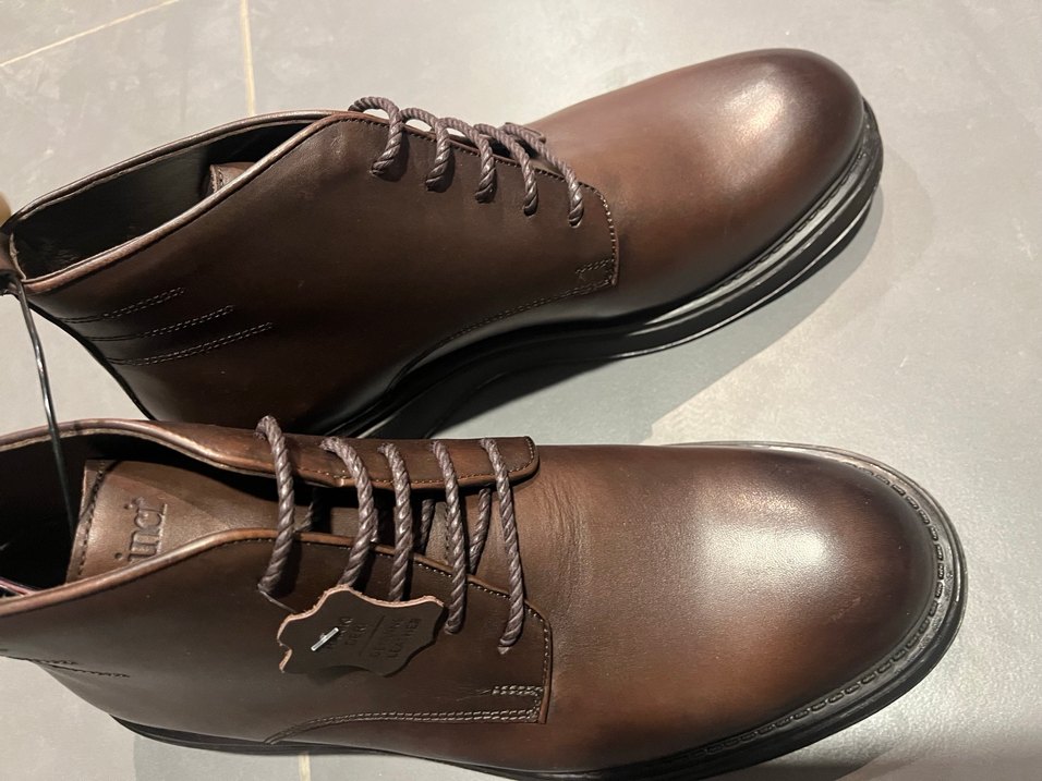 İNCİ MARKA 100/100 Deri Kahverengi Deri Erkek Botları 44 numara - Görsel 3