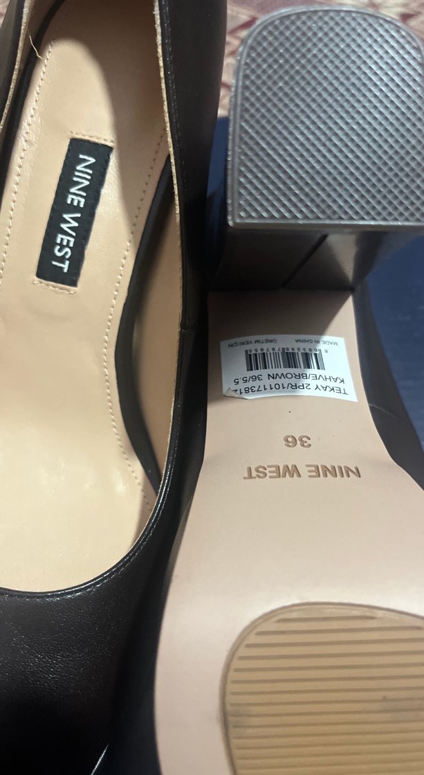 Ninewest-Kahverengi Kadın Platform Topuklu Stiletto36SÜPER - Görsel 5