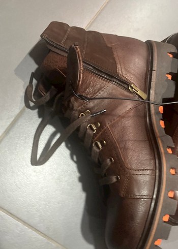 İNCİ MARKA100/100 deri Kahverengi Deri Erkek Botları42 - Görsel 5