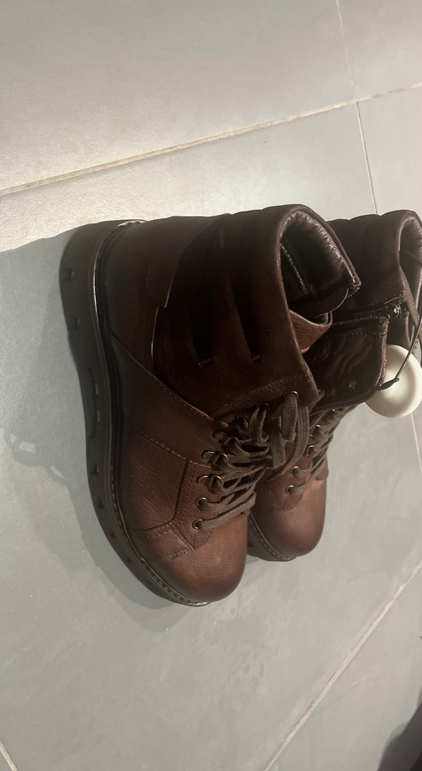 İNCİ MARKA100/100 deri Kahverengi Deri Erkek Botları42 - Görsel 3