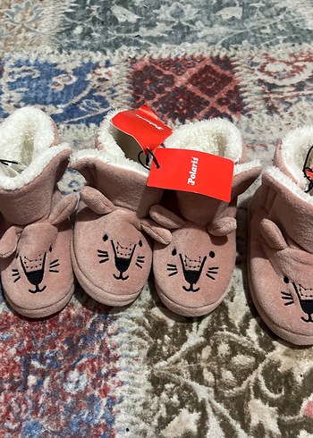 Polaris Kahverengi Kız-Erkek Çocuk Ev Terliği23-24-25-26 mevcut - Görsel 4