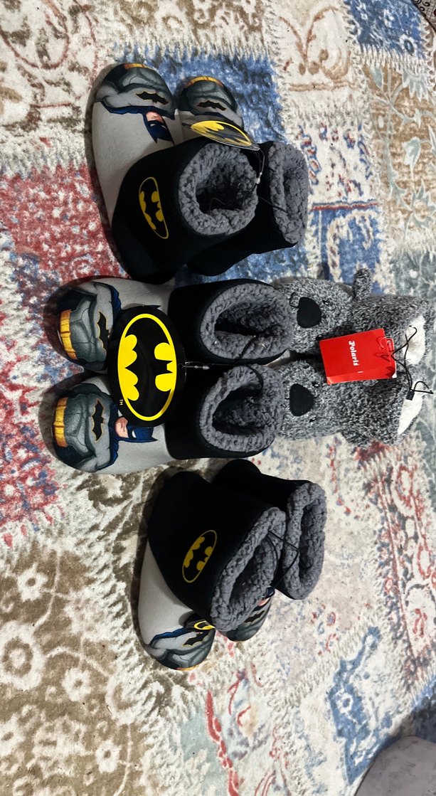 SÜPER MODEL Batman Desenli Erkek Çocuk Sıcak25-36-27-28-29 mev - Görsel 4