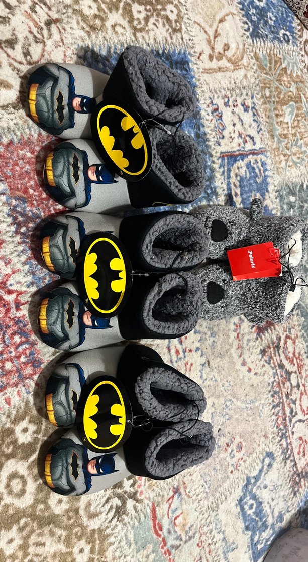 SÜPER MODEL Batman Desenli Erkek Çocuk Sıcak25-36-27-28-29 mev - Görsel 2