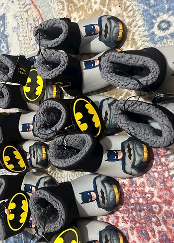 Erkek Batman Desenli Sıcak Ev Terliği24-25-26-27-28-29 mevcut - Görsel 2