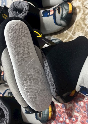 Erkek Batman Desenli Sıcak Ev Terliği24-25-26-27-28-29 mevcut - Görsel 3