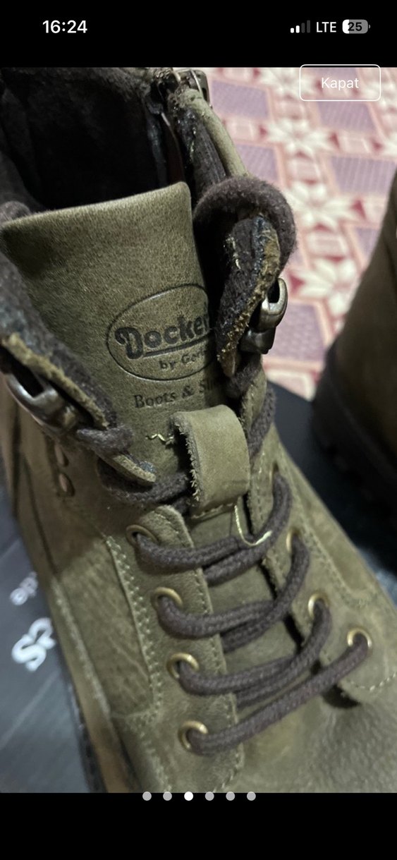 DOCKERS-Kemer Detaylı Kamuflaj Desenli Erkek Bot-Süper fiyat - Görsel 4