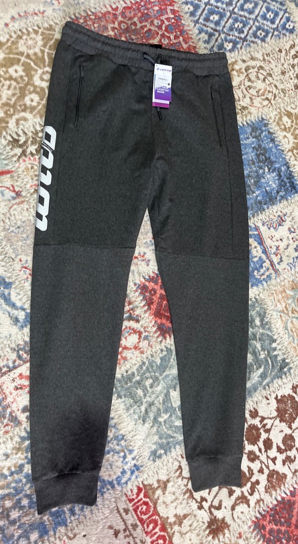 LOTTO Gri Fermuarlı Erkek Outdoor Eşofman AltıLSüper model - Görsel 3