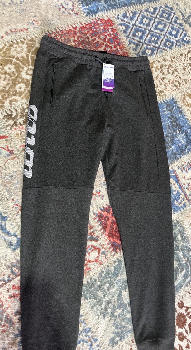 LOTTO Gri Fermuarlı Erkek Outdoor Eşofman AltıLSüper model - Görsel 2