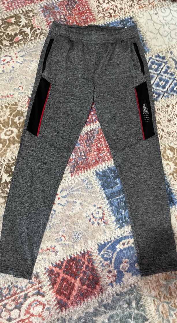 KİNETİX-Gri Fermuarlı Erkek Spor Eşofman AltıS-L-XXLBol kesim - Görsel 2