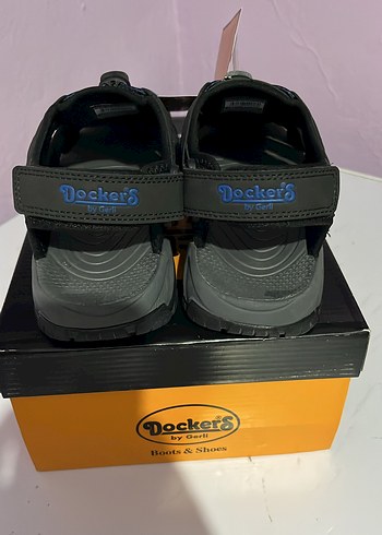 Siyah Biker Erkek Sandalet Velcro - Görsel 5