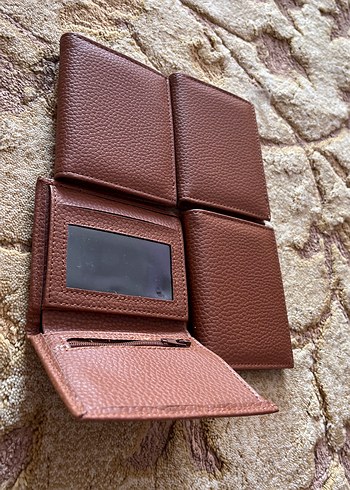 Koyu Kahverengi Minimalist Erkek Cüzdanı - Görsel 2