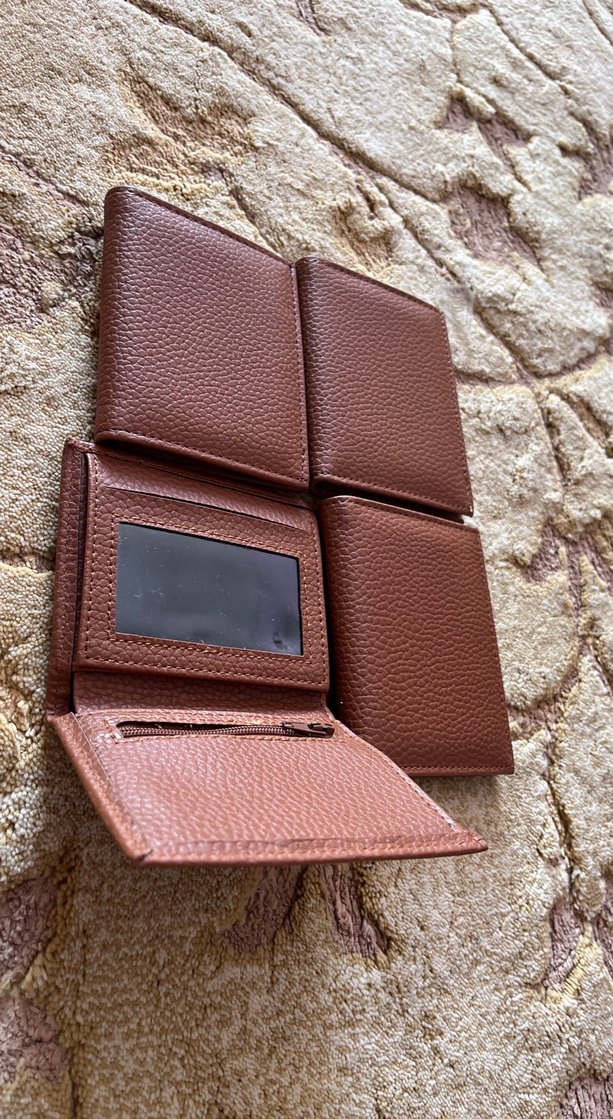 Koyu Kahverengi Minimalist Erkek Cüzdanı - Görsel 2