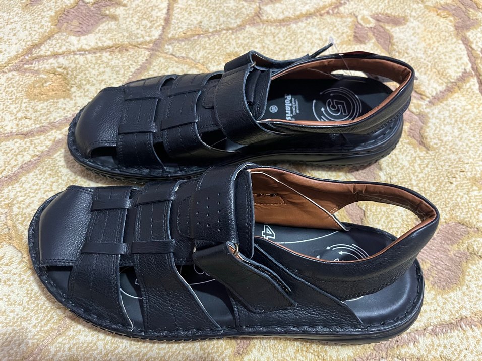 Tokalı Siyah Erkek Sandalet - Görsel 2