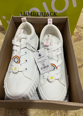 Beyaz Platform Topuklu çocuk Spor Ayakkabı31-35 arası