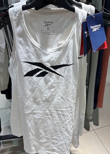 Reebok Beyaz Baskılı Kolsuz Kadın Tişört S-xs mevcut