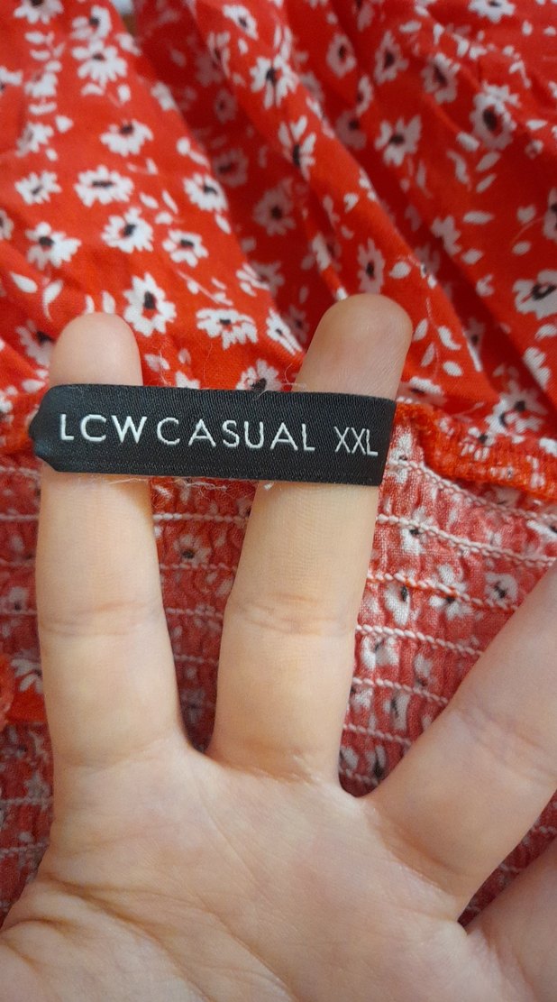 Kırmızı Bağcıklı Mini Bohem Elbise - Görsel 3