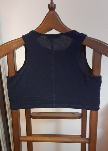 Siyah Yüksek Yakalı Kolsuz Hemşirelik Atlet - Görsel 2