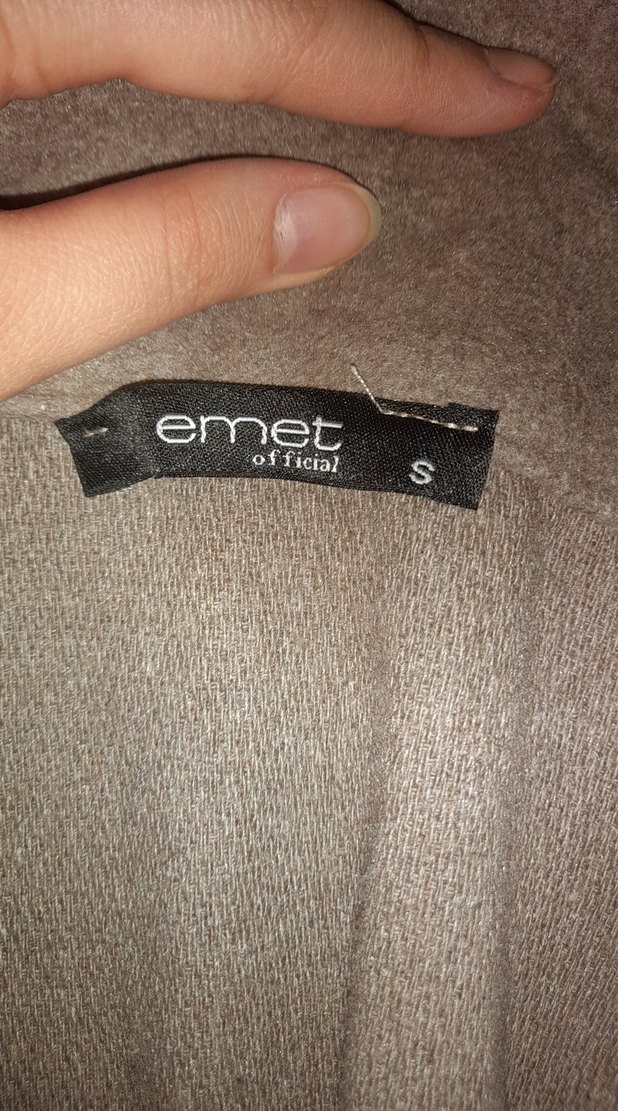 kahverengi Düğmeli Kısa Kadın Ceket - Görsel 3