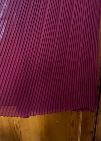 36 Beden bordo Renk Bordo Piliseli Kısa Kadın Triko Elbise