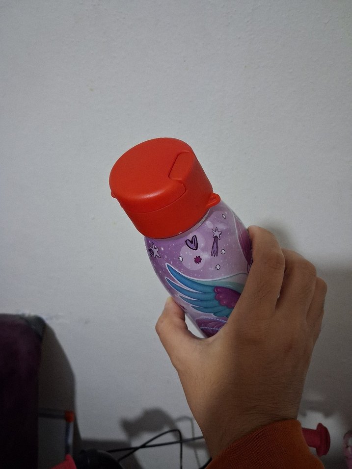 Canlı Mor Çocuk Termosu - Görsel 2