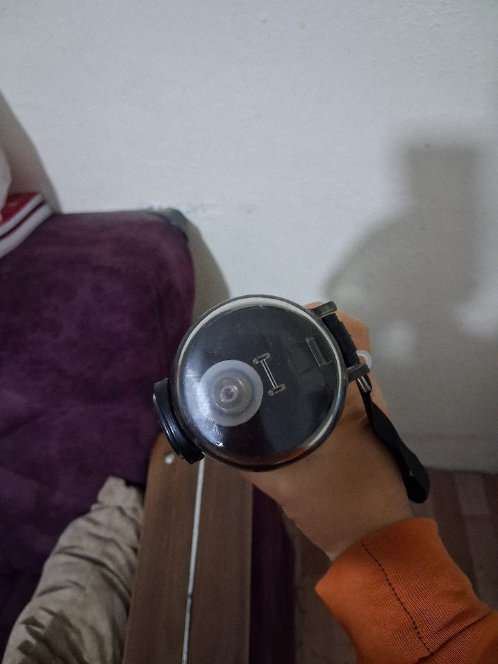 Renkli Desenli Siyah Çocuk Matara - Görsel 2