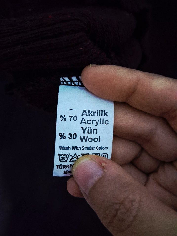 Bordo Kadın Boğazlı Triko Kazak - Görsel 2