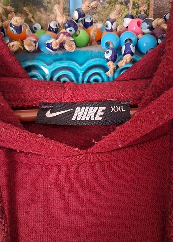 Koyu Kırmızı Kapüşonlu Sweatshirt - Görsel 2