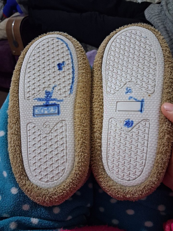 Kızlar için Kahverengi Nakışlı Sıcak Terlik - Görsel 3