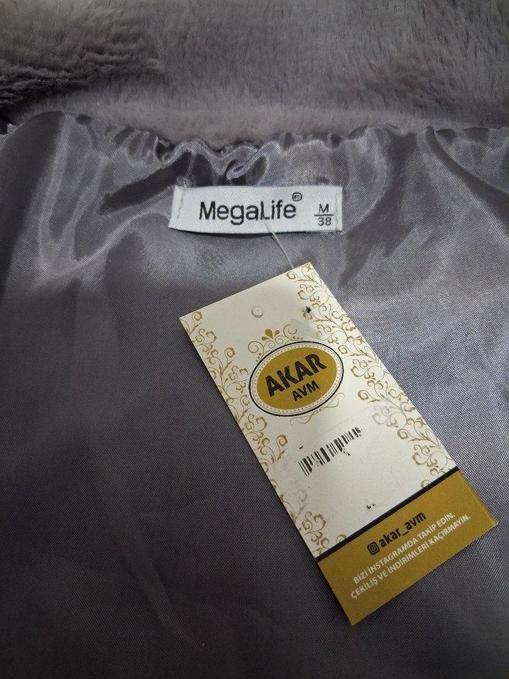 Gri Kadın Fermuarlı Uzun Kollu Ceket - Görsel 3