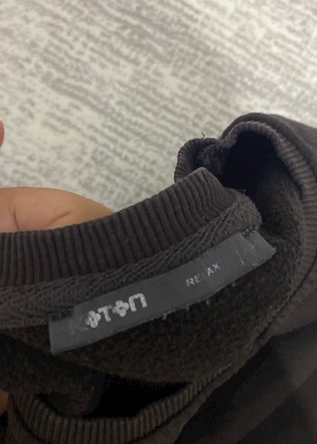 Koton Koyu kahve Kadın oversize Sweatshirt