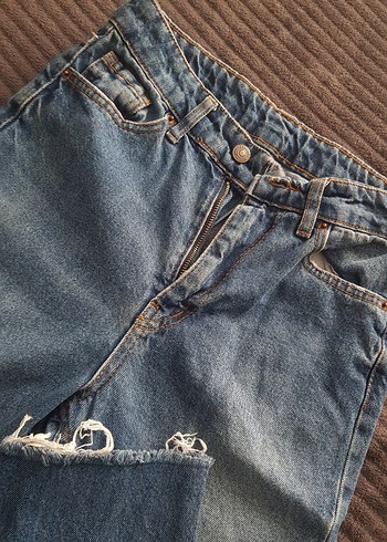 Trendyol & Milla Düz Kesim Kadın Kot Pantolon mom jean